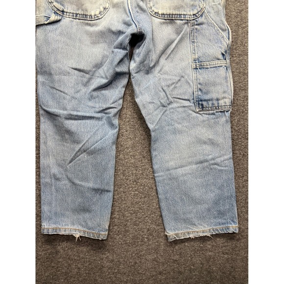 Dickies Carpenter Jeans Mens 32x30 Blue Fits 33x26 Light Relaxed Fit Workwear - Picture 16 of 16